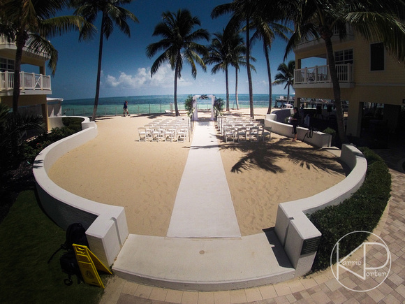 GoPro shot of Beach Ceremony Space at Southernmost Beach Resort