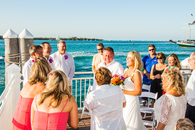 The waterfront terrace offers another beautiful spot to get married, especially if your guest list is very small.