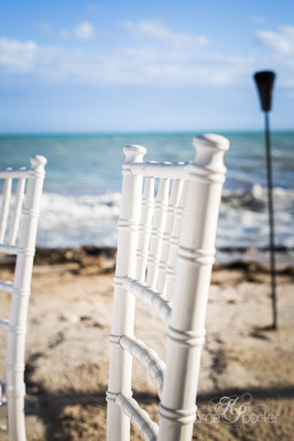 Chevari chair on beach for Key West wedding