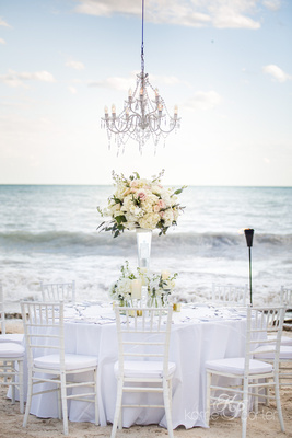 Key West wedding beach setup
