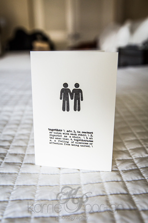 LGBT wedding card depicts subtle meaning of togetherness