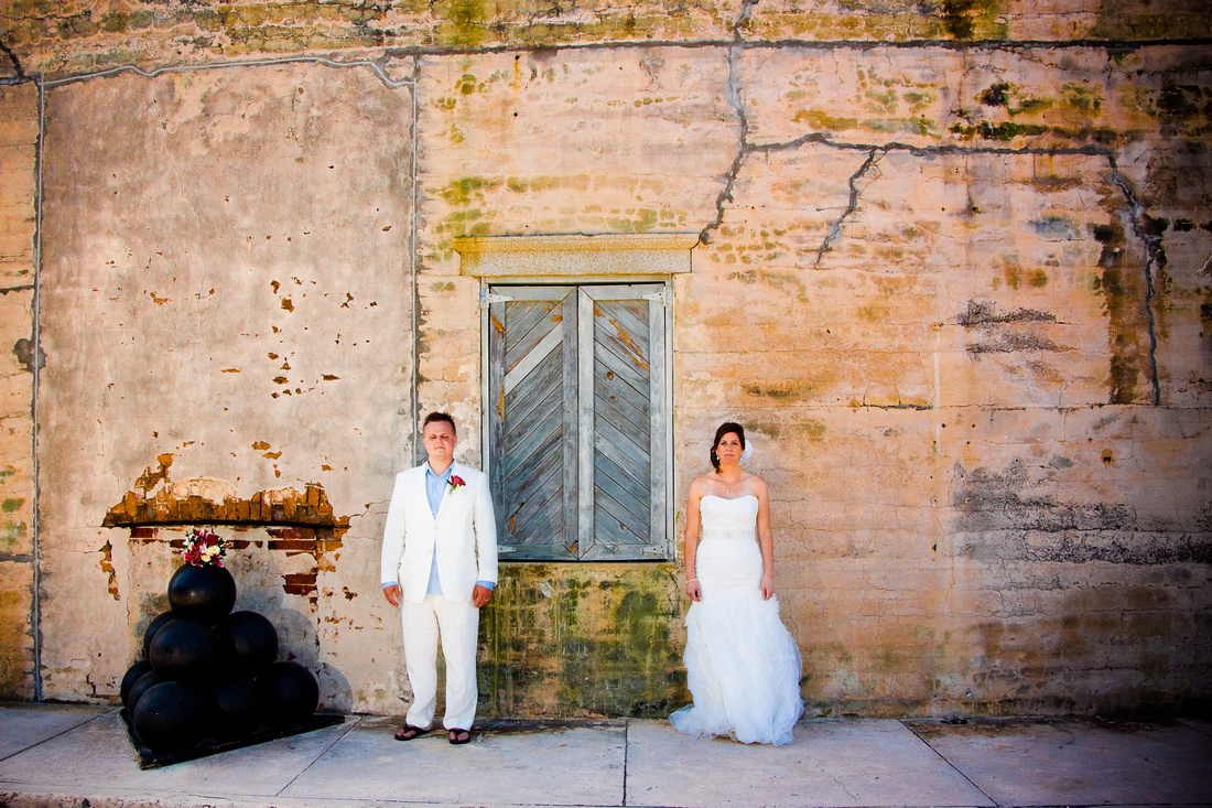 Cannon balls as part of your wedding portraits could be the next best thing.
